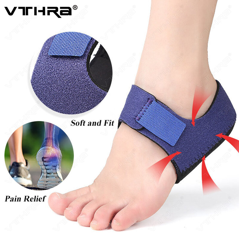 2 Pieces Pain Relief for Plantar Gel Heel Pad Fasciitis Socks Worn in Shoes Thin Heel Spur Foot Skin Care Protector Heel Sleeves
