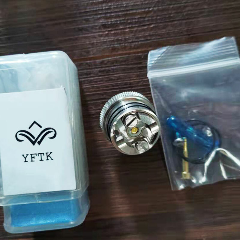 Sekrup udara sumbu dasar tuner uap dek bellcap Aksesori kaca untuk sxk YFTK Flash e fev V4 5S V4.5S + kartu bisnis cetak