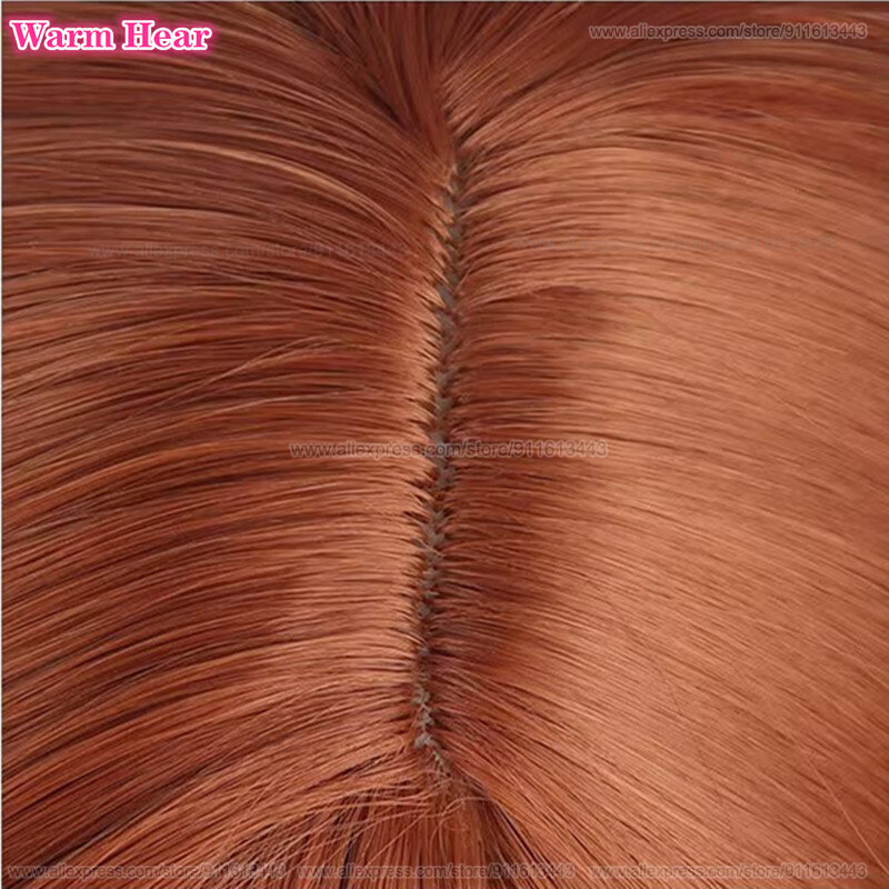 Женский парик для косплея кугисаки нобара, парик для косплея, 35 см, коричневые прямые волосы, термостойкие синтетические парики на Хэллоуин