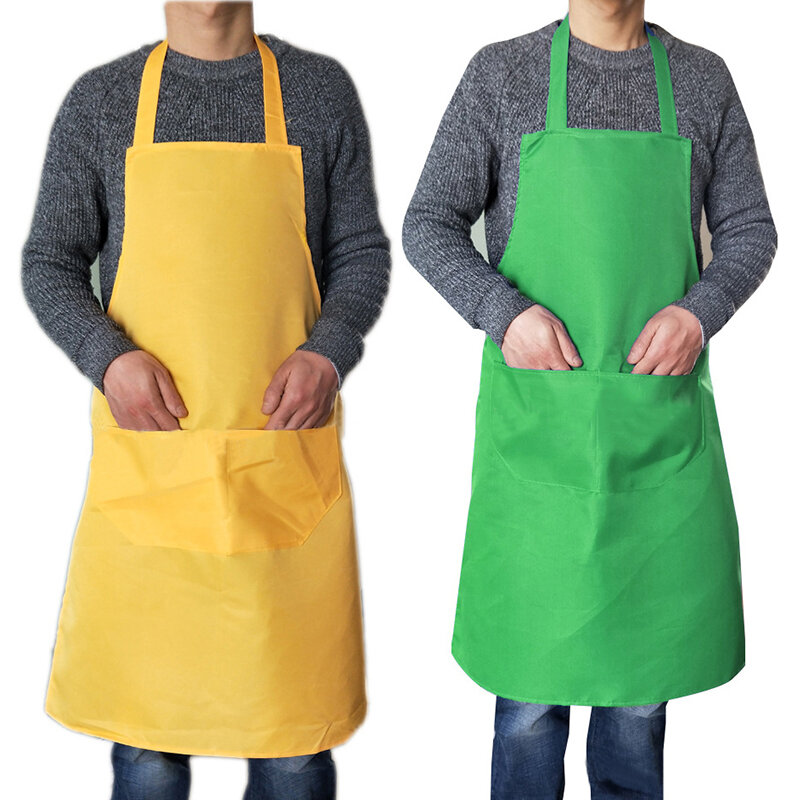 Unisex Kitchen Apron for Woman Men Chef Work Apron for Grill Restaurant Bar Cafes Beauty Nails Studios Cleaning Smock