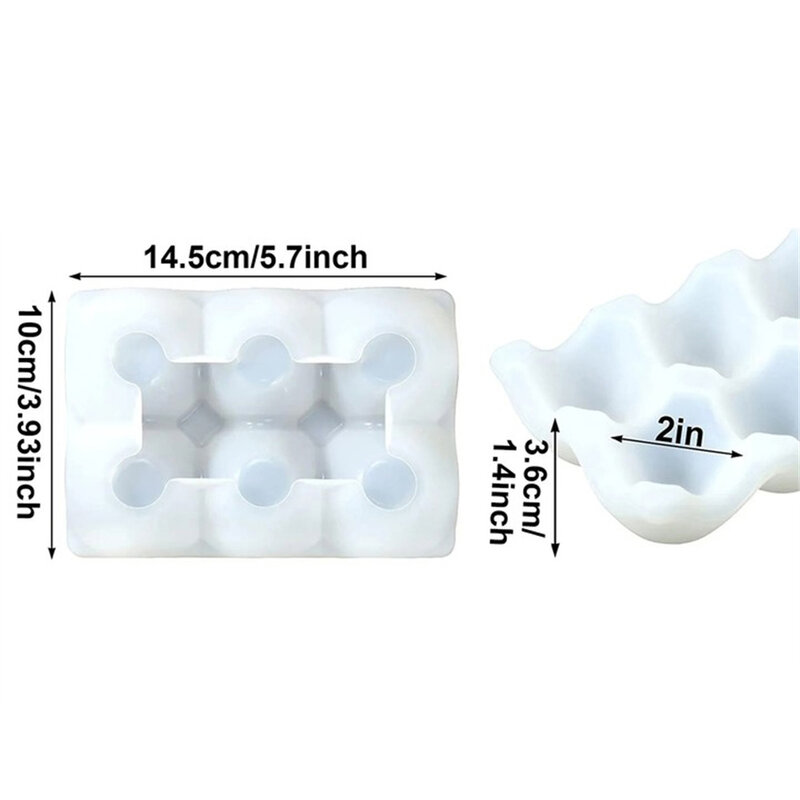 1 ~ 20 SZTUK Kryształowa forma epoksydowa Kreatywna siatka na jajka Dekoracja do przechowywania jajek Silikonowa forma do blachy na jajka Odlewanie żywicy U90F
