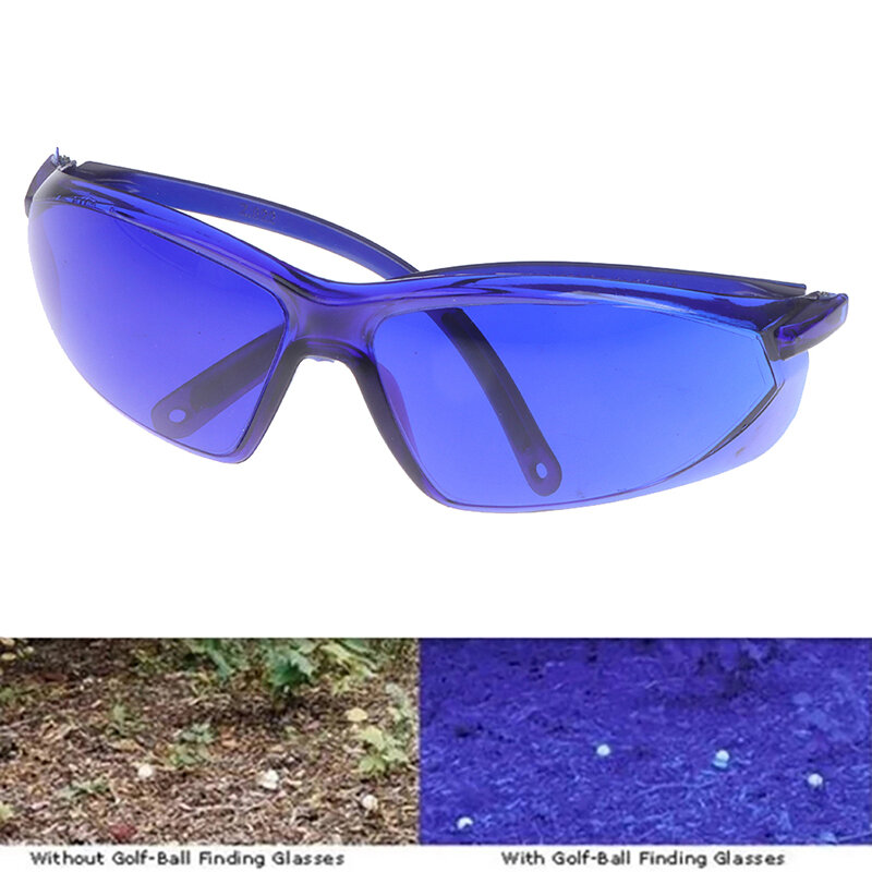 Lunettes de golf bleues unisexes, lunettes de recherche de balles, accessoires de course, équipement, outil, golfeur, sports de terrain large, cadeau