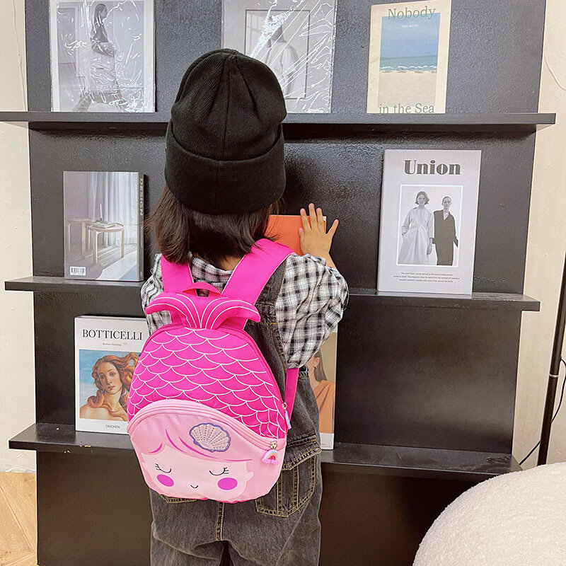 حقيبة ظهر نايلون لطيفة للفتيات ، حقيبة مدرسية للأطفال ، حقيبة كتف للأطفال الصغار ، حقائب الأم