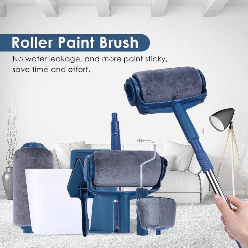 Paint Brush Roller Corner Brushes Set Household Use Wall Decorative Professional DIY Painting Brush Handle Tool