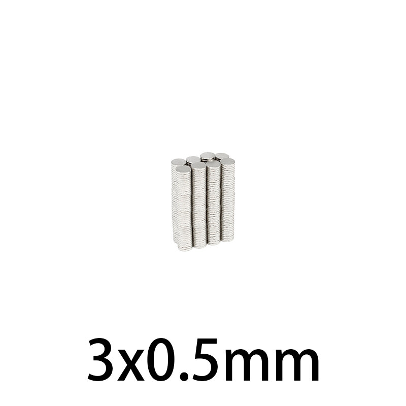 100-5000 Stück 3x0,5mm runde Form Seltene Erden Neodym super starke magnetische ndfeb Magnet Kühlschrank Tür akustisches Feld Elektronik