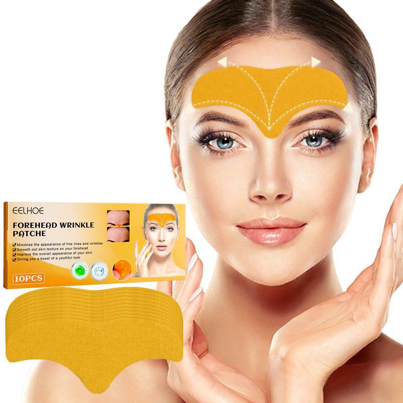 10pcs Anti-rughe fronte Line Removal Gel Patch rassodante maschera linee ombreggianti adesivi per la cura della pelle del viso collagene Anti-età naturale