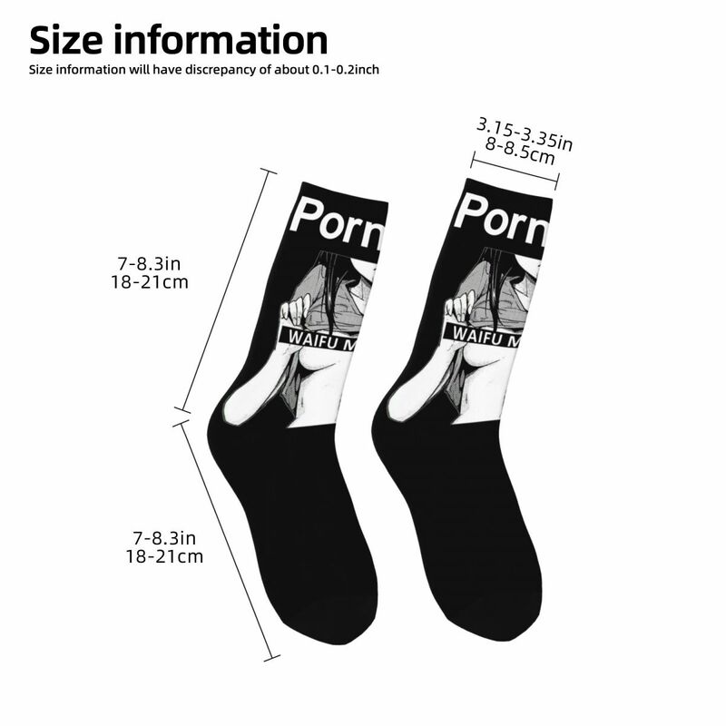 Pornhub Anime Girl Waifu Outfits Men Women Socks Cozy Sport Middle Length Socks Super Soft Best Gift Idea