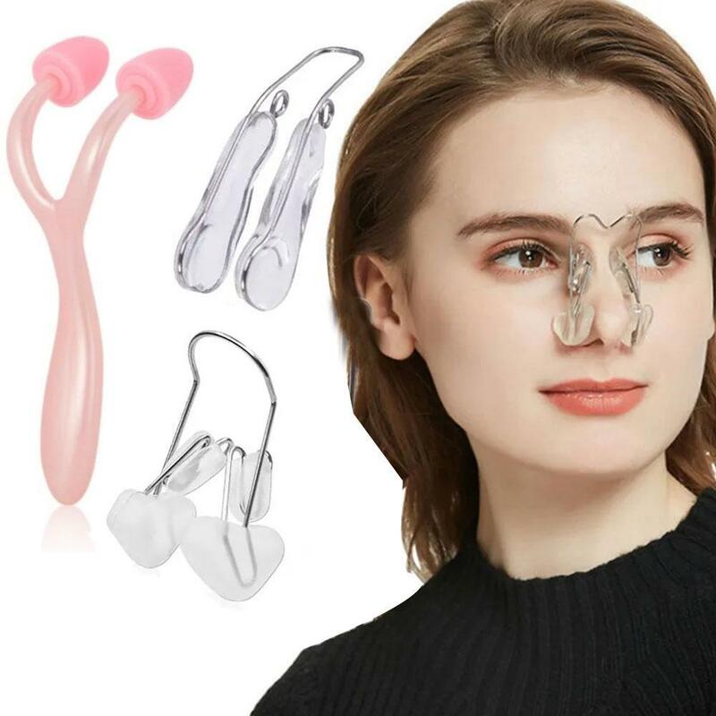 Nose Shaper Lifter Clip Nose Shaping Roller Smooth Edge Tightening Nose Clip Portable Nose Shaper Massager Skin Scraping