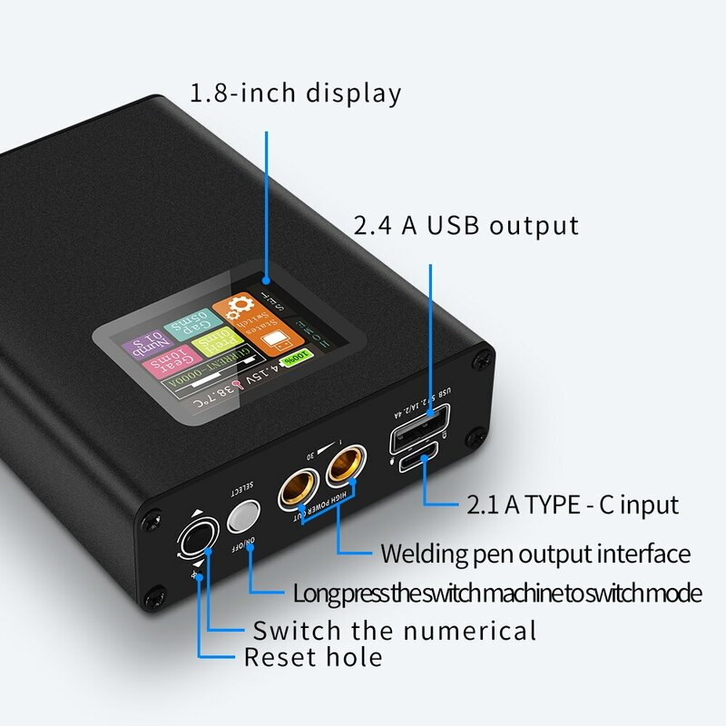 휴대용 디지털 디스플레이 스폿 용접기, 0.1-0.25mm 니켈 용접 기계, 디지털 18650 리튬 배터리 키트, 30 기어 조정