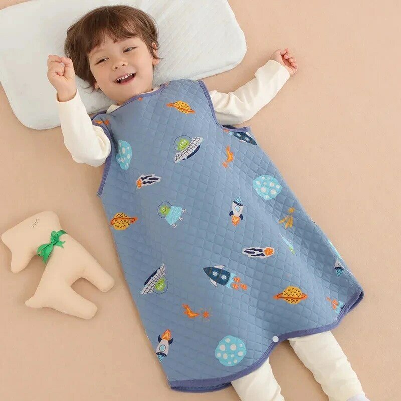 Saco de dormir infantil, macacão de bebê, pijama recém-nascido, botões de pressão, primavera, outono, inverno