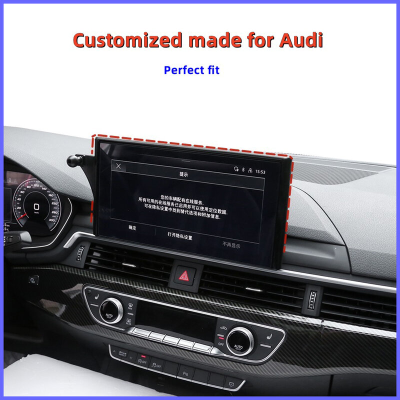 Dudukan telepon mobil layar navigasi dudukan telepon tetap untuk dudukan telepon seluler mobil untuk Audi A4 B9 A5 2017-2022 Q5 2018-2022