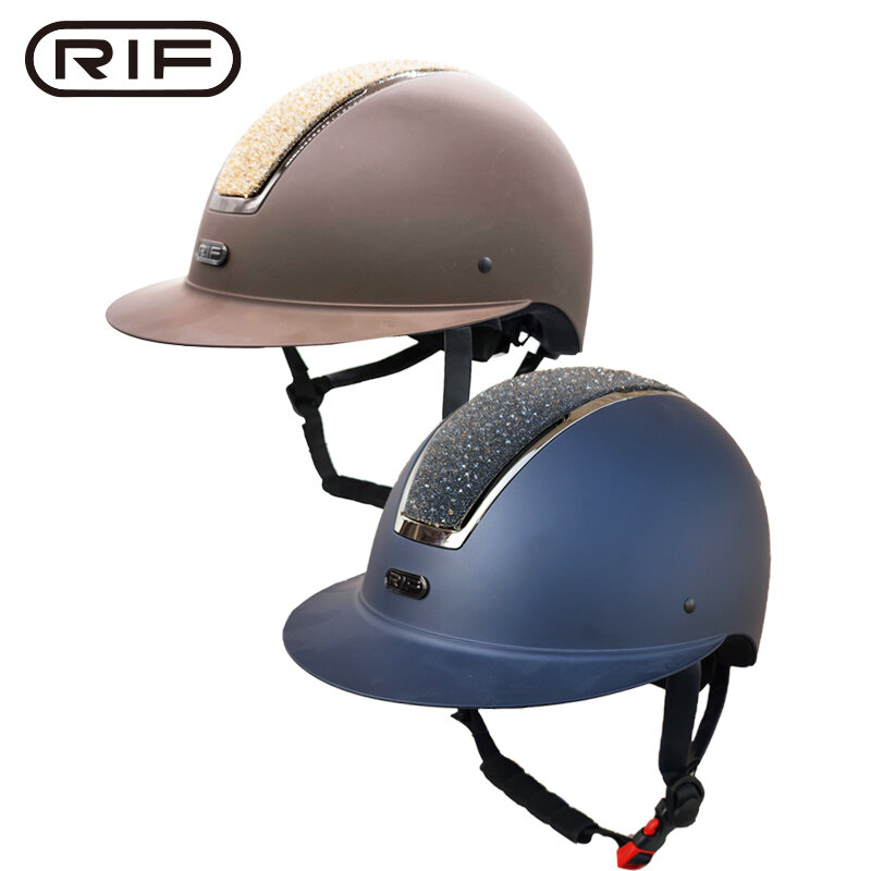 RIF casco ecuestre profesional, casco de seguridad para montar, transpirable, Protección cómoda para niños y niñas.