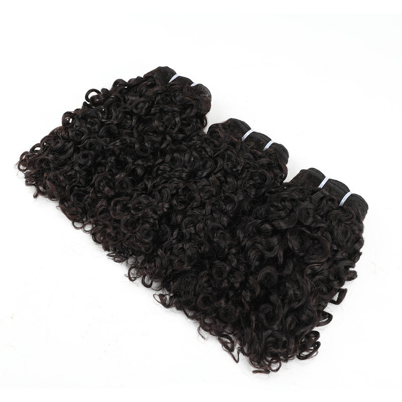 Himalaya-Brazilian DD Pixie Curls, Unprocessed Curl Bundles, Natural Cabelo Humano, Weave, Only Virgin Hair Extension Bundles