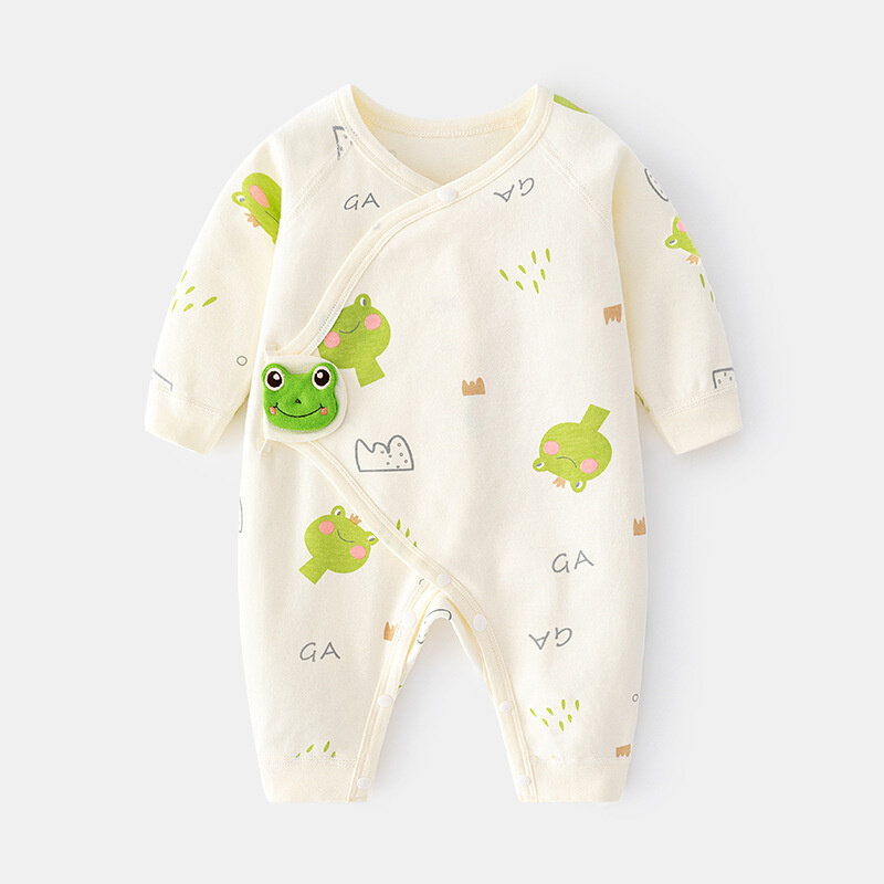 Lawadka ubranka dla dzieci noworodki Romper wiosna Dot odzież dla dziewczynek chłopcy dorywczo kombinezon dla niemowląt bawełna kostium dla dzieci 0-6M jesień