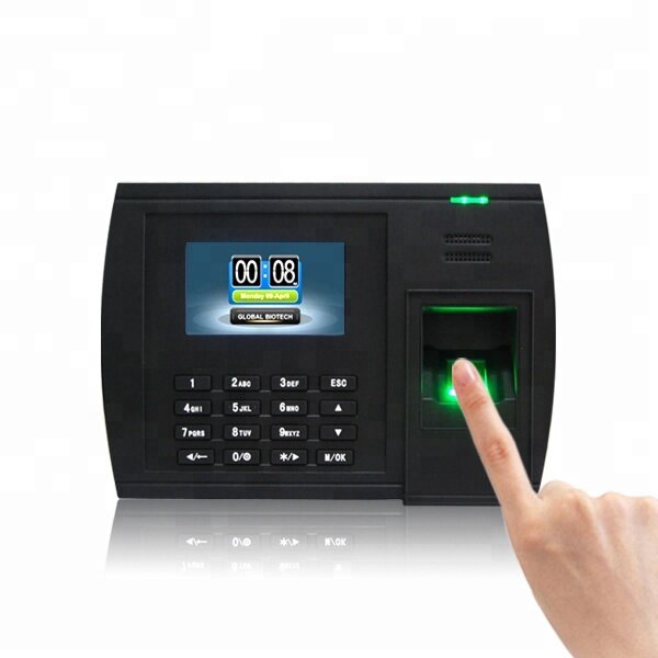 Dispositivo biométrico do comparecimento do tempo do cartão do perfurador da impressão digital da máquina de alta qualidade (5000t-c)