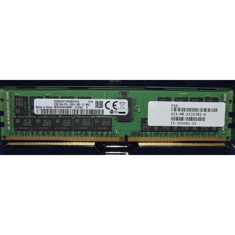 Memória do servidor da memória, trabalhos de alta qualidade, navio rápido fino, PC4-2666V-RB2, DDR4, UCS-MR-X32G2RS-H, 15-105081-01, 2Rx4, 32GB, 1PC