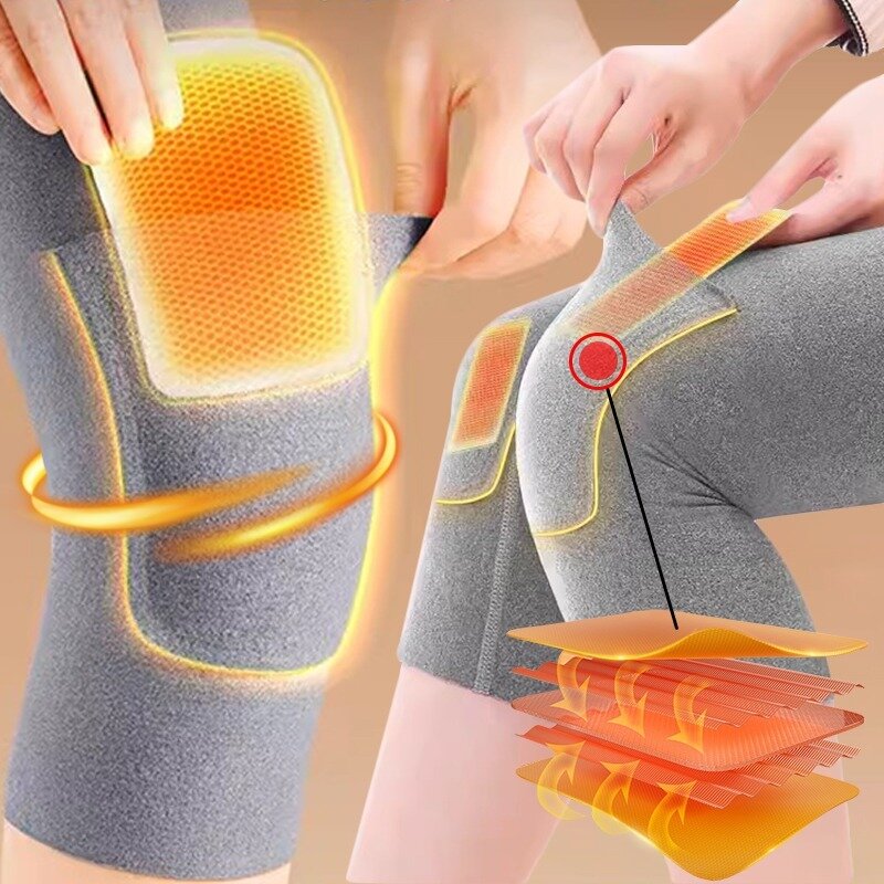 Constant Temperature Pocket Knee Pads Invisible Traceless Super Soft Windproof Knee Joint Protection Warm Knee Sleeve for Women