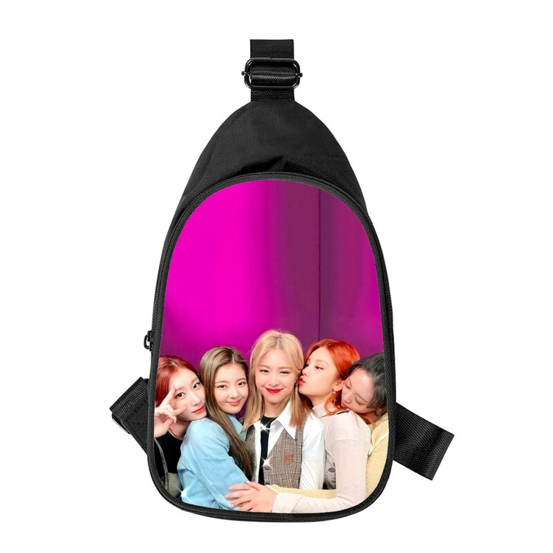KPOP ITZY, новая мужская нагрудная сумка с 3D принтом через плечо по диагонали, женская сумка через плечо, школьная поясная сумка для мужа, Мужская нагрудная сумка