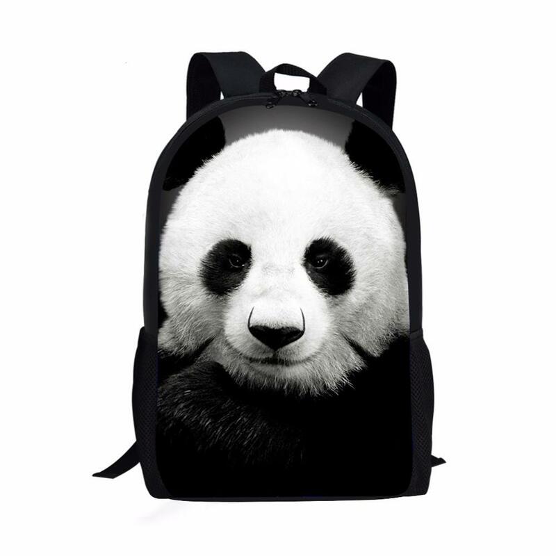Mochila de impressão panda bonito para crianças, mochila escolar, mochila infantil, mochila de estudante, mochilas multifuncionais, moda