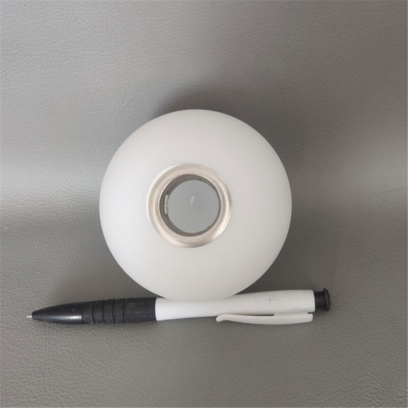 Máscara de lâmpada de vidro branco para lâmpada g9, fosco 2cm fitter abertura acessório vidro luminária substituição globo ou abajur