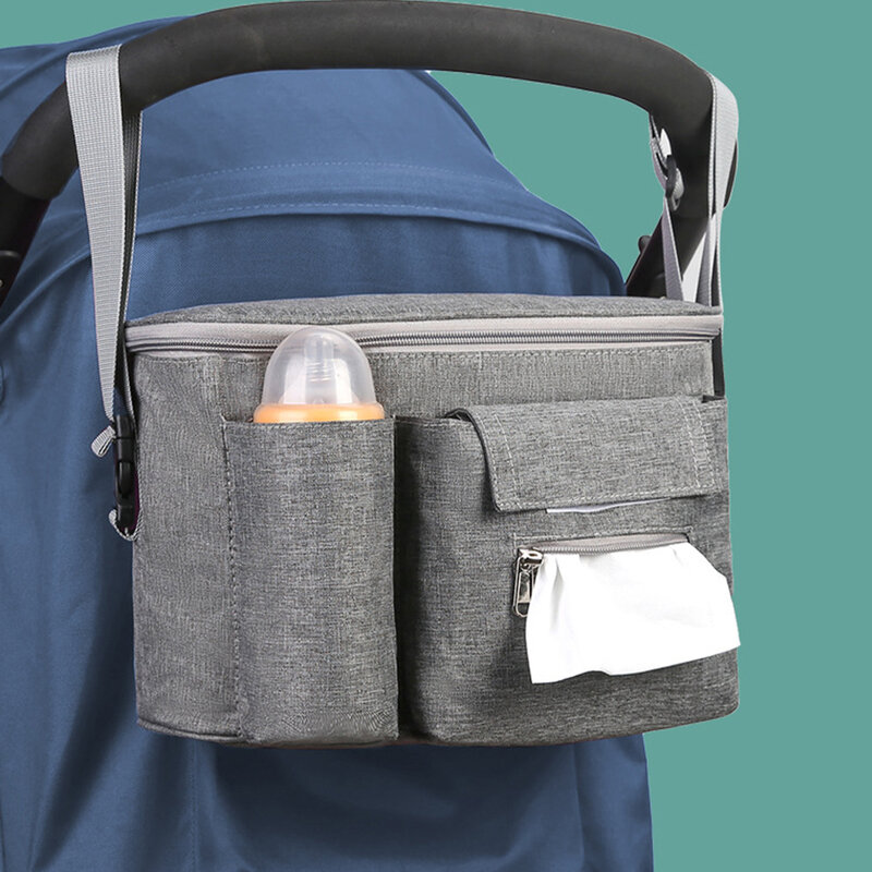 Хорошо организованная и простая в установке сумка для коляски многофункциональная и легкая, дышащая