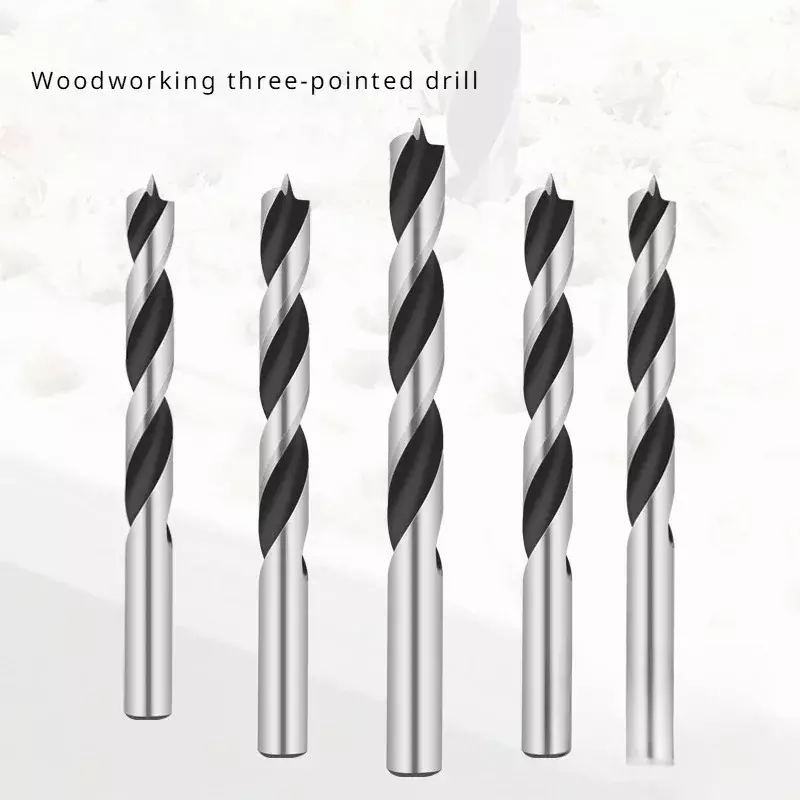 Woodworking Roller Drill Woodworking Three-point Drill Hardwood Straight Handle Fried Dough Twists Drill