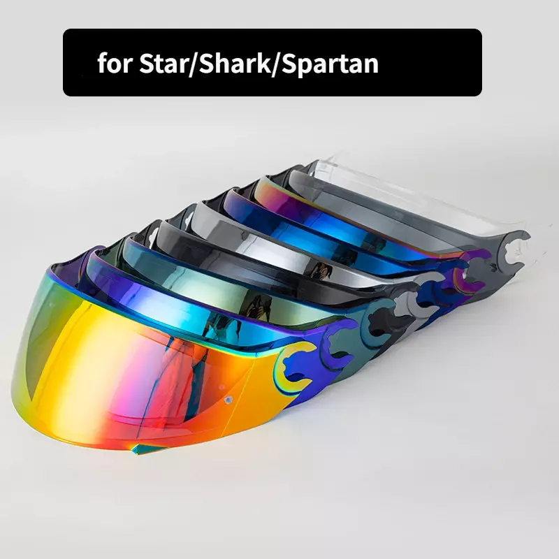 Motorcycle Helmet Visor for Star/Shark/Spartan Helmet Shield Lens Viseira Capacete De Moto Replacement Helmet Parts