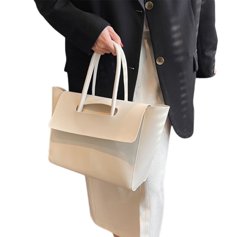Túi đựng sức chứa lớn Túi tote PU Túi thiết thực dành cho nữ đi làm, đi học & du lịch