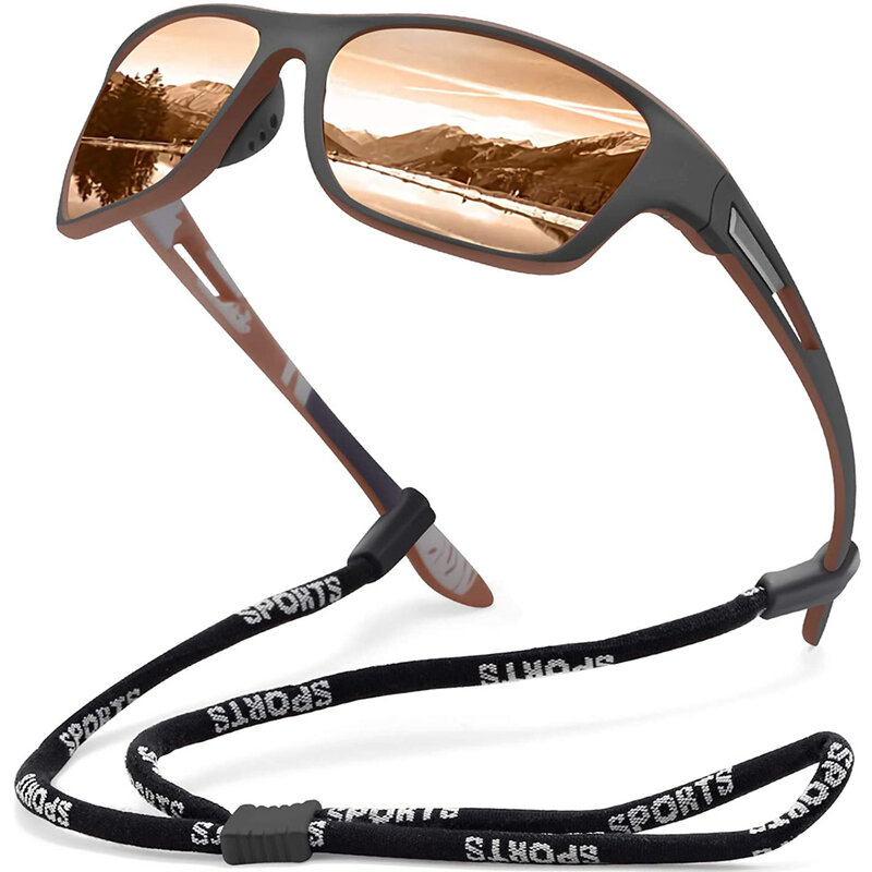 Lunettes de soleil polarisées haute définition pour hommes et femmes, lunettes de soleil de pêche, lunettes de conduite, protection UV400, sports de plein air, 2023