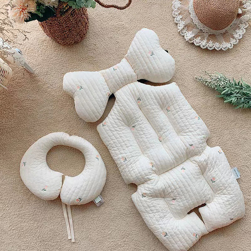 Nuovo passeggino cuscino per seggiolino auto cuscino per sedile in cotone autunno e inverno addensato accessori per passeggino in cotone per bambini