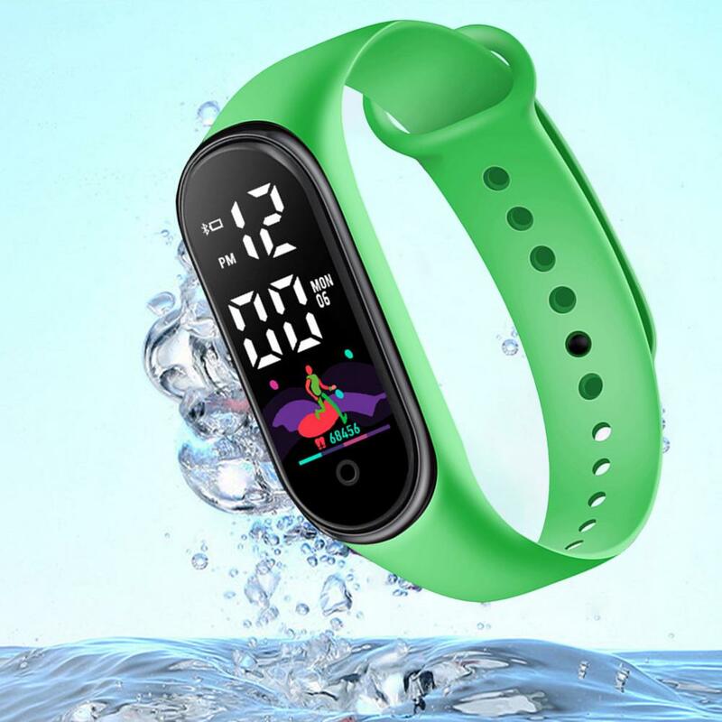 Kinder Waterdichte Sport Smart Horloge Siliconen Armband Elektronisch Horloge Kerst Verjaardagscadeau Kids Digitale Horloges