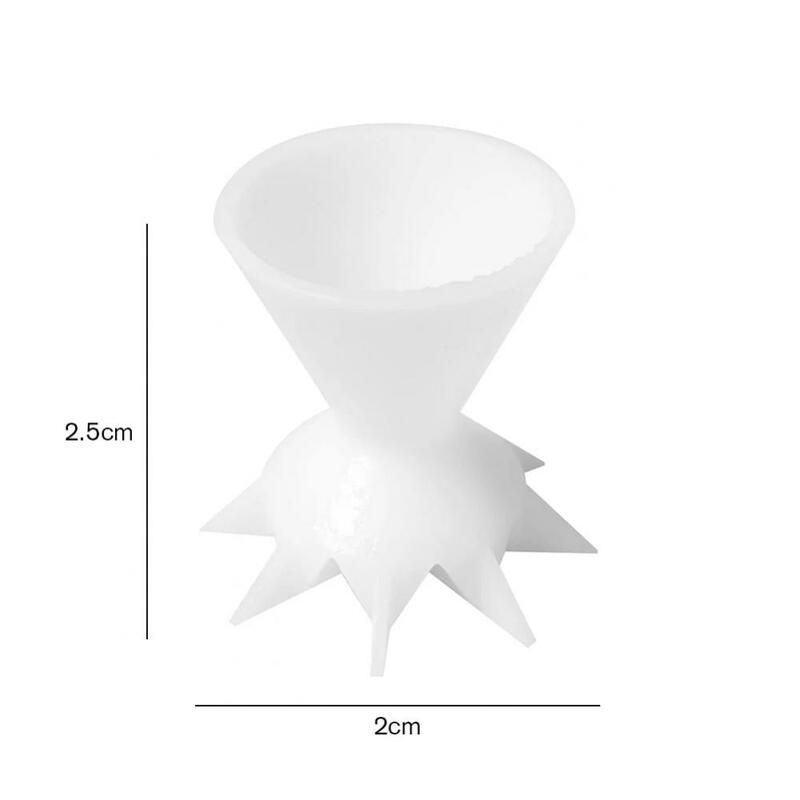 Раздельная чашка для рисования, многоразовая мини-Воронка с 7 ножками для рисования акрилом, с цветочным узором