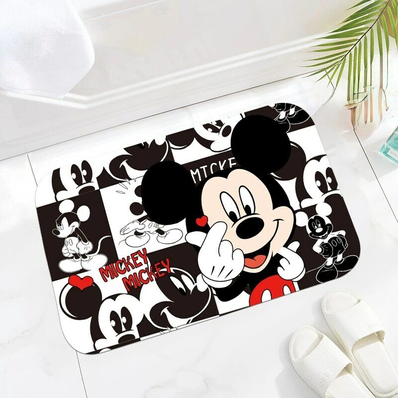 Disney Mickey Keset 40X60Cm Pintu Masuk Selamat Datang Tikar Lorong Pintu Kamar Mandi Dapur Karpet Lantai Tikar Karpet Gratis Pengiriman