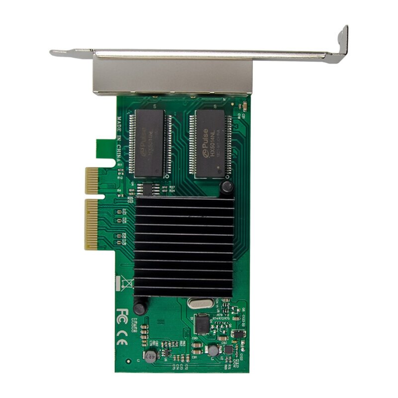 Suku cadang pengganti PCIE X4 1350AM4 kartu jaringan Server Gigabit 4 Port listrik RJ45 Server kartu jaringan penglihatan industri