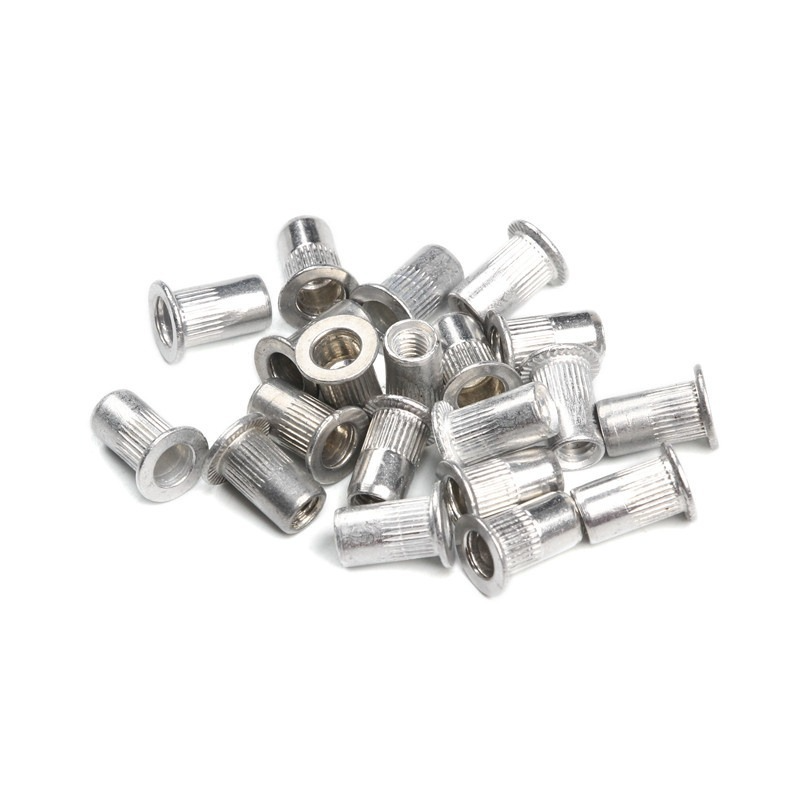 Tuercas de remache de cabeza plana de aluminio, juego de remaches de inserción, tamaño mixto, 95 piezas, M3, M4, M5, M8, M10