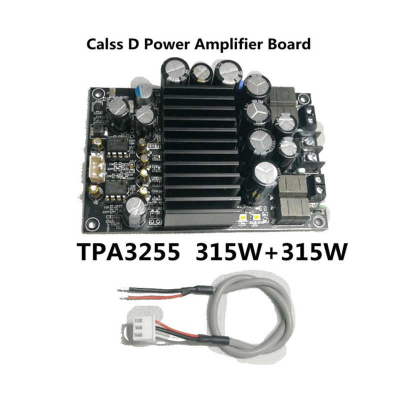 Плата усилителя мощности звука TPA3255, 48 В постоянного тока, 2,0 каналов, 600 Вт, Hi-Fi стерео усилитель класса D, Вт, 2 шт.