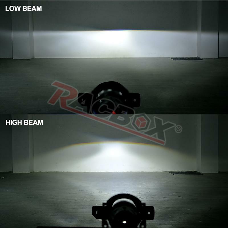 Lente de proyector bi-xenón HID para coche, foco de luz alta y baja para H8, H9, H11, de Metal, 12V, 2,5 pulgadas