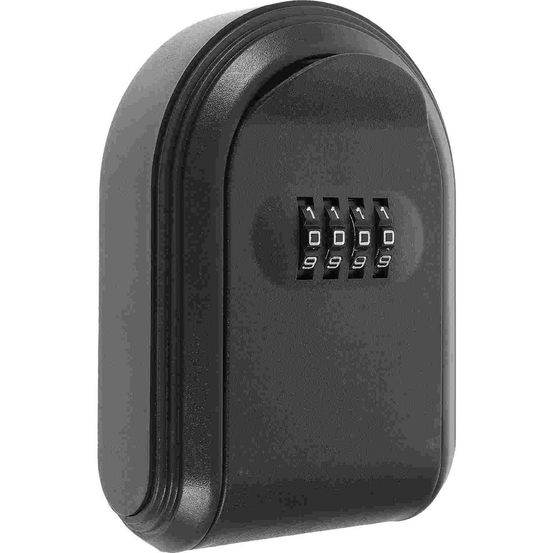 Сейф для ключей, дверной замок с паролем, настенный (черный), 1 шт., пластиковый замок с замком