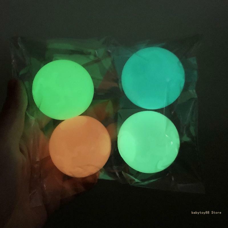 Y4UD Потолочные липкие шарики светящиеся мягкие шарики от стресса игрушки для облегчения тревоги и давления