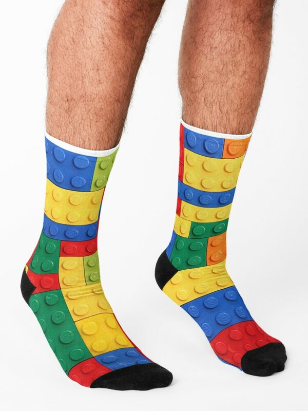 Bunte Ziegel Design Socken bewegen Strümpfe Männer Neujahr Jungen Socken Frauen