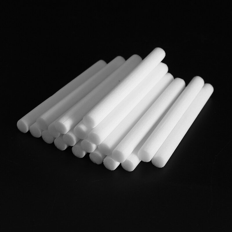20 buah tongkat spons katun pengganti filter pelembap untuk pemdiffaroma USB pembuat kabut pelembap udara
