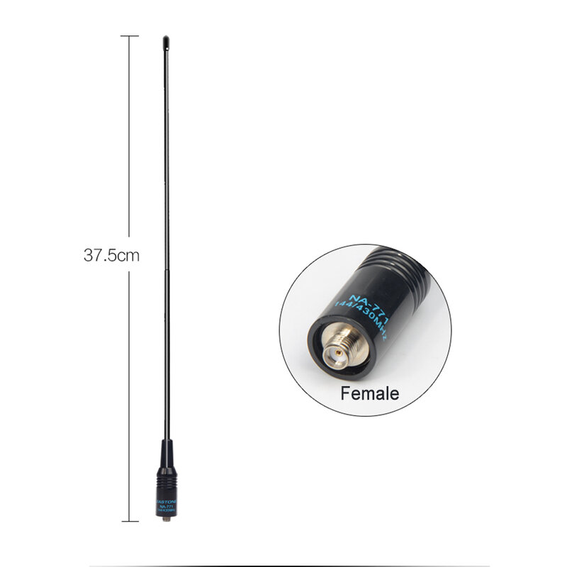 NA-771 SMA-F SMA-Female Dual Band Retractable Antenna for BaoFeng UV-5R GT-3 UV-82 BF-888S H777 HYT Walkie Talkie Antenna