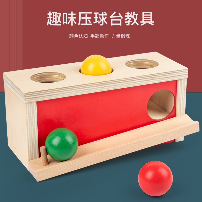 Asystent wczesnej edukacji drewniana szuflada na zabawki dla przedszkolaka tkacki bęben kulka ciśnieniowa narzędzia stołowe dla niemowląt i małych dzieci