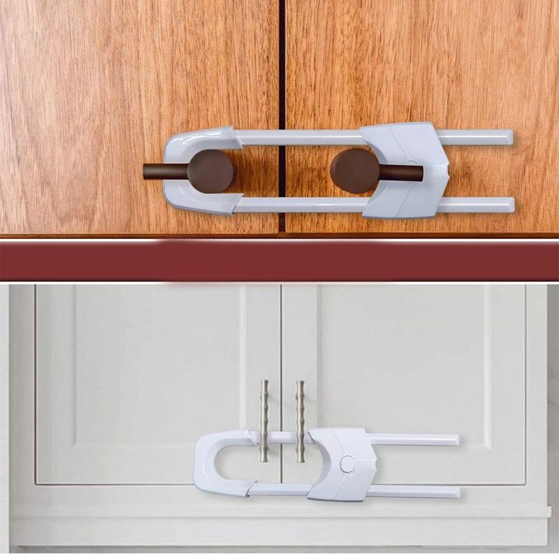 Ochrona przed zamki szafek i zabezpieczenie do drzwi dziecka chroniąca przed ściśnięciem drzwi do szuflady