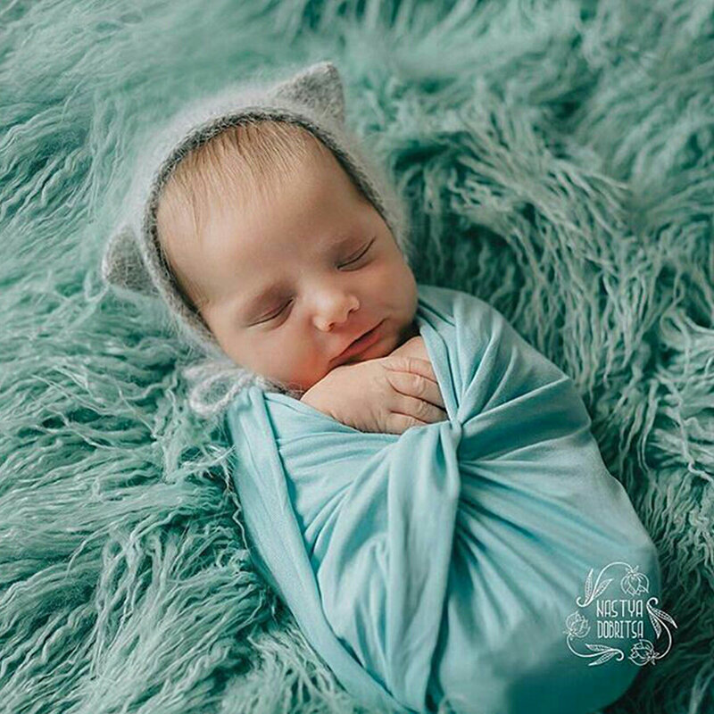 Don & Judy Neugeborenen Fotografie Wraps Fotoshooting Requisiten 160x40cm Soft Wrap für Baby Baby Jubiläum Wickel Decke Schicht Stoff