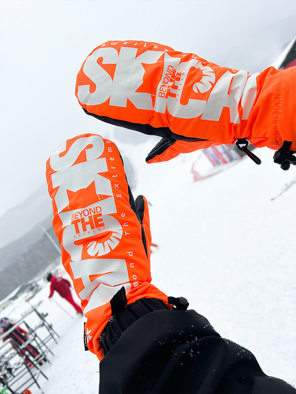 LDSKI Ski handschuhe Frauen Männer wasserdicht wärme isoliert Kevlar 3m Thinsulate Retro Leder Winter warm Snowboard zubehör    Bildschirmberührung  warm halten Brife