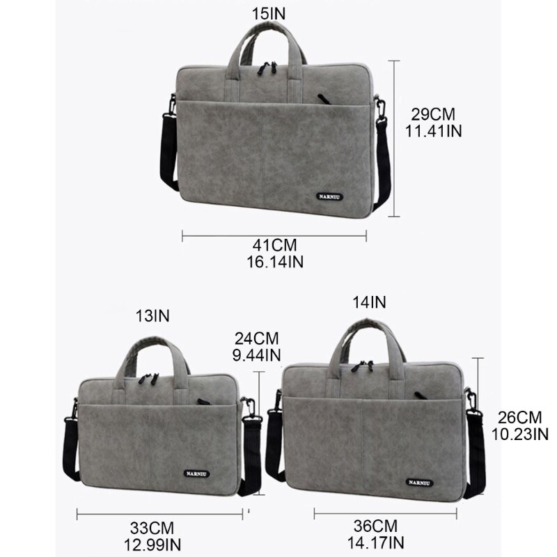 Laptop Bag Carrying Bags 13 14 15 inch with Shoulder Strap Business Handbag