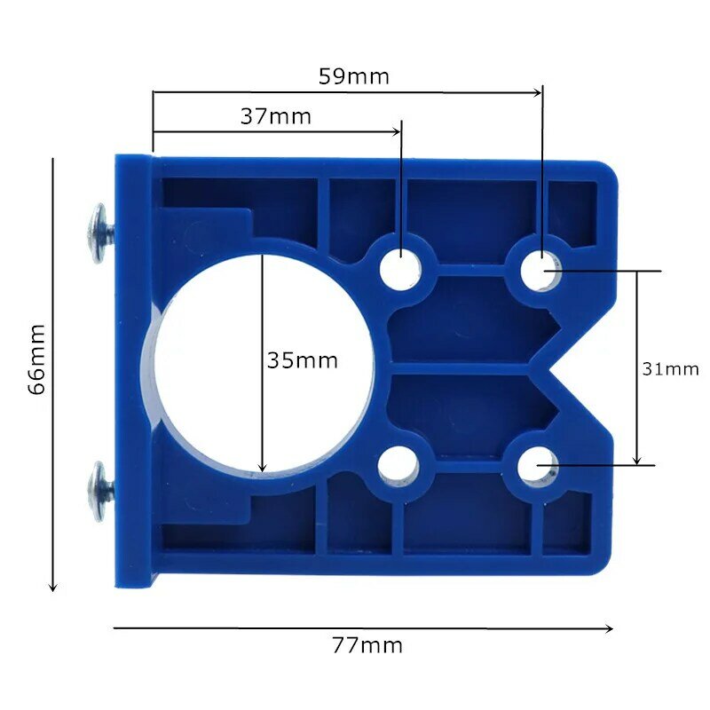 Alat DIY dengan bor engsel 35mm, templat posisi engsel panel pintu lubang engsel