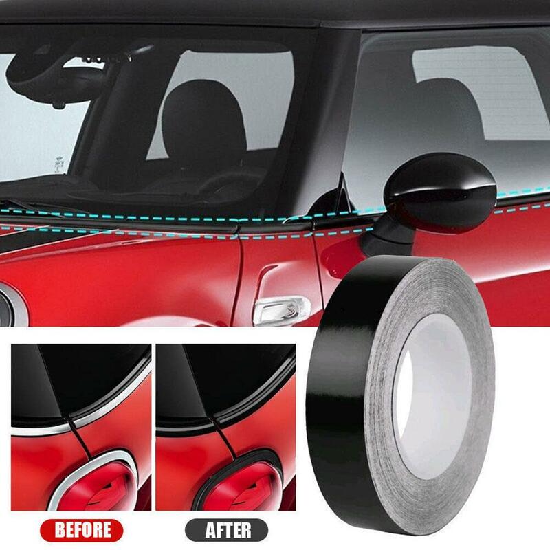 Película de vinilo embellecedora para ventana de coche, pegatina de cintura para puerta, accesorios de decoración de línea negra para Mini Cooper R55 R56 R60 R61 F54 F56 S2Q2