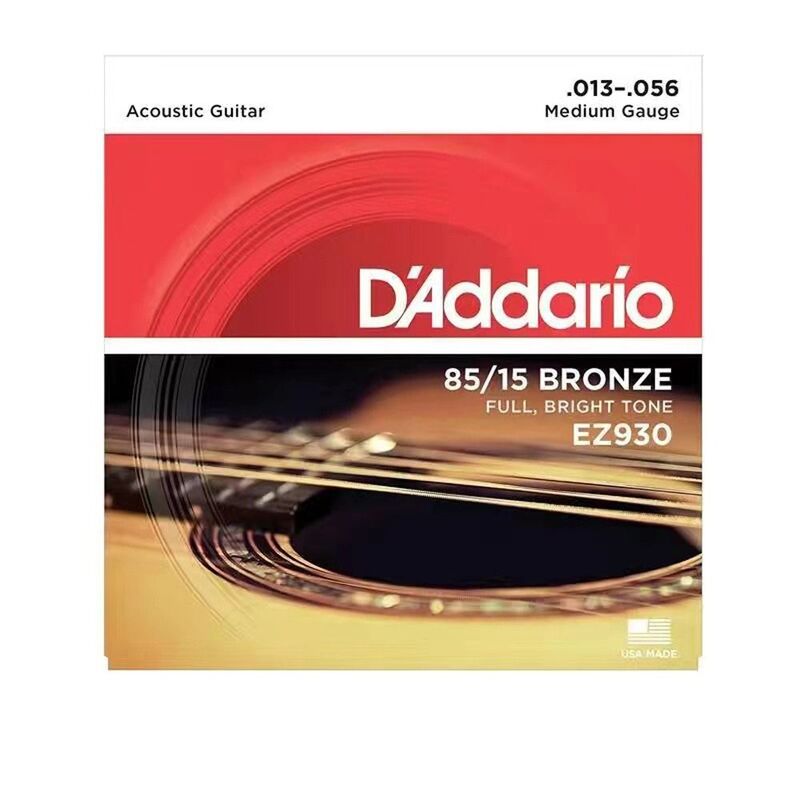 EZ Daddario Guitar Bronze Cordas, EXP EXL Cordas de guitarra acústica, bom som, cordas de guitarra elétrica, 6 cordas, 1 conjunto